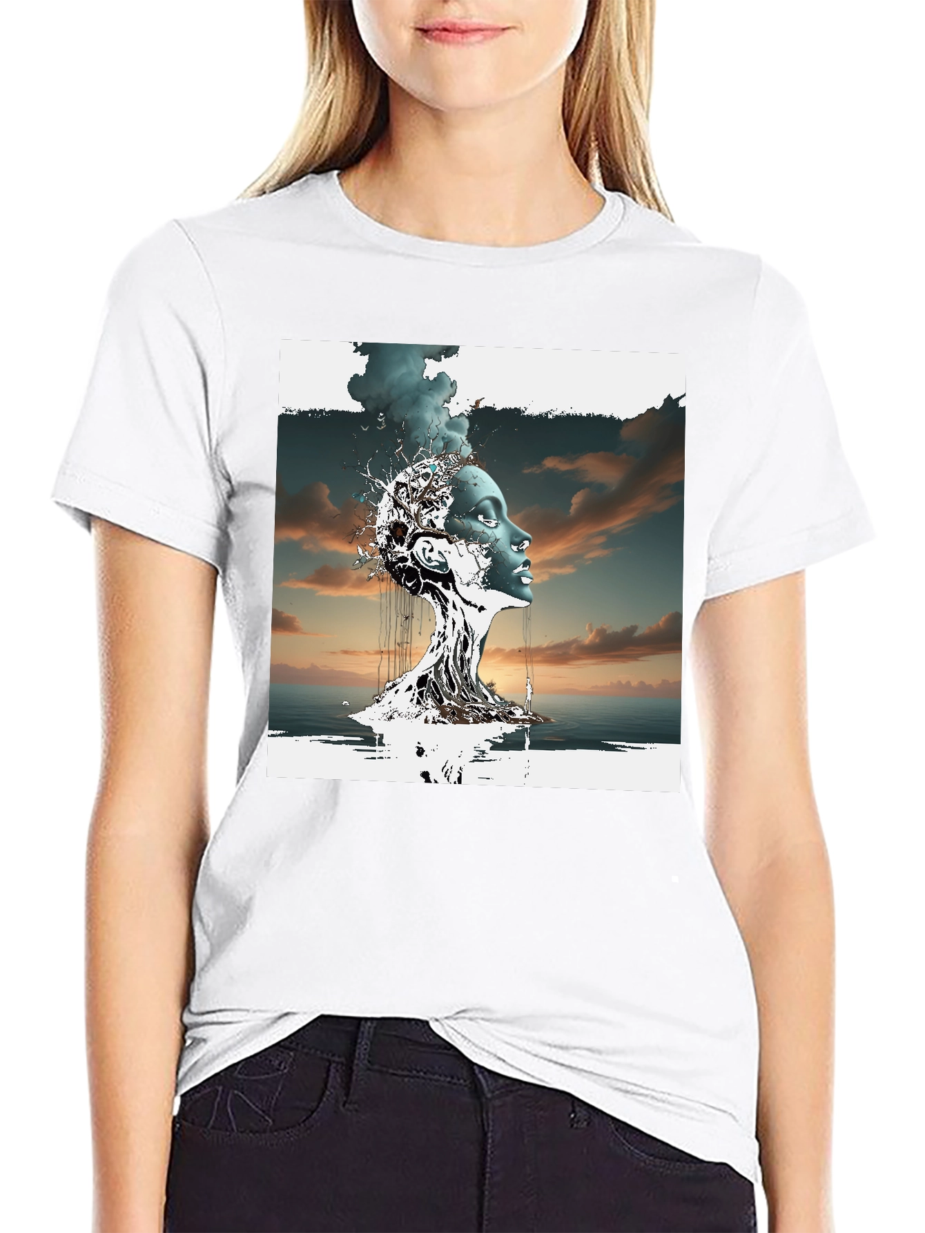Abstract Woman Graphic T-Shirt