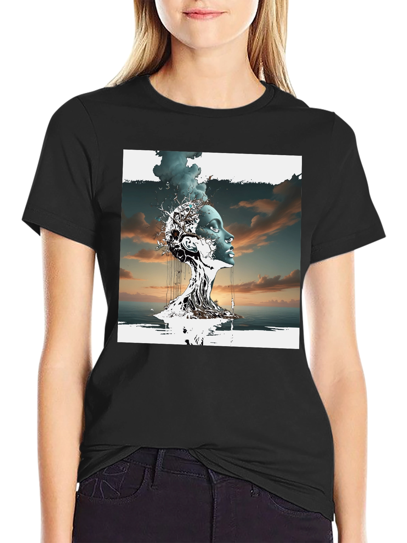 Abstract Woman Graphic T-Shirt