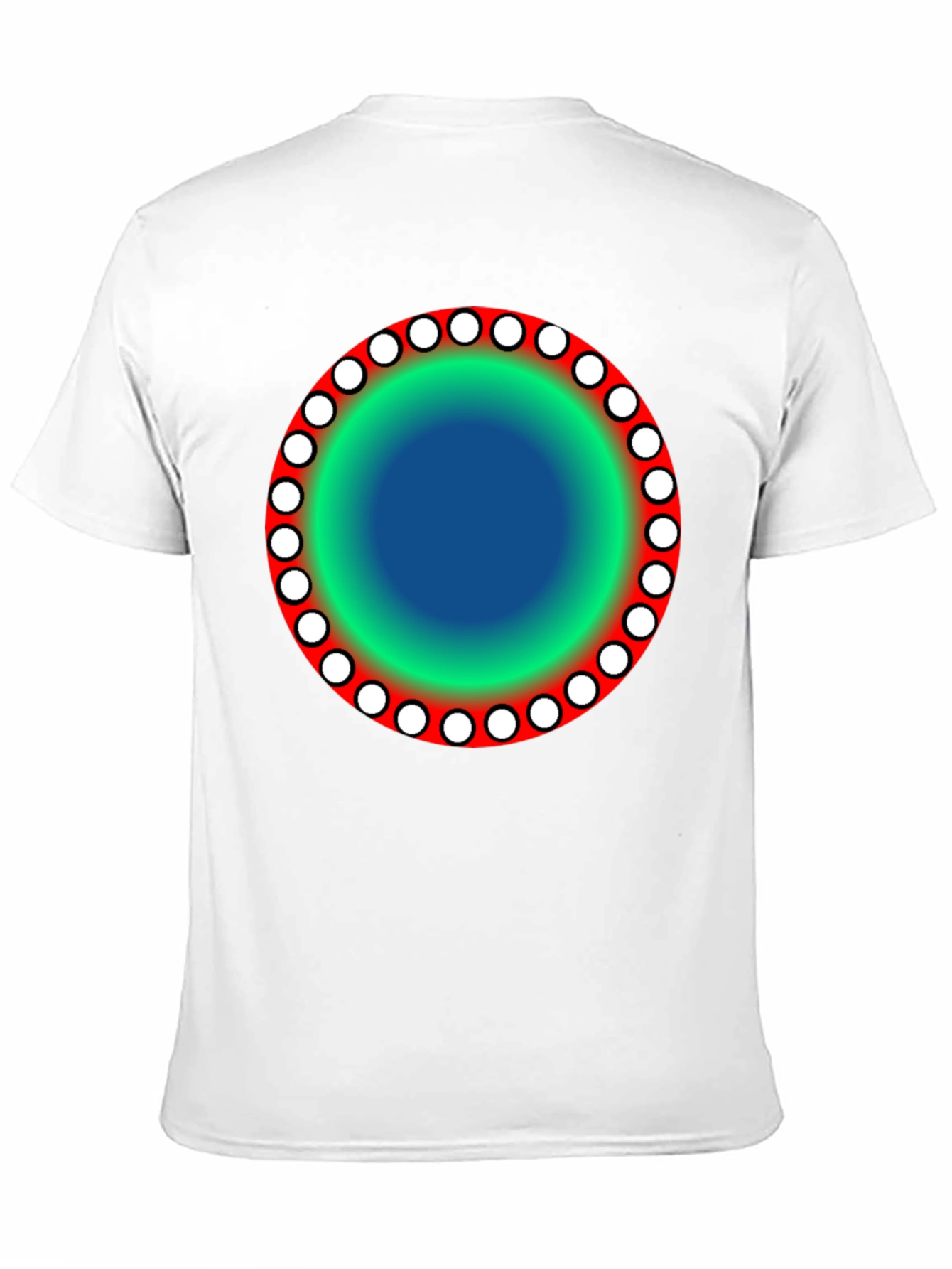 Abstract Circle Graphic Black T-Shirt