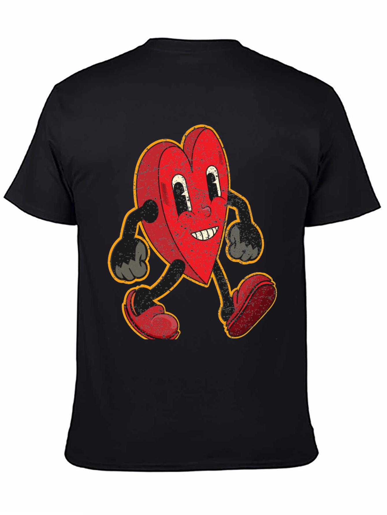 Retro Heart Cartoon Graphic T-Shirt