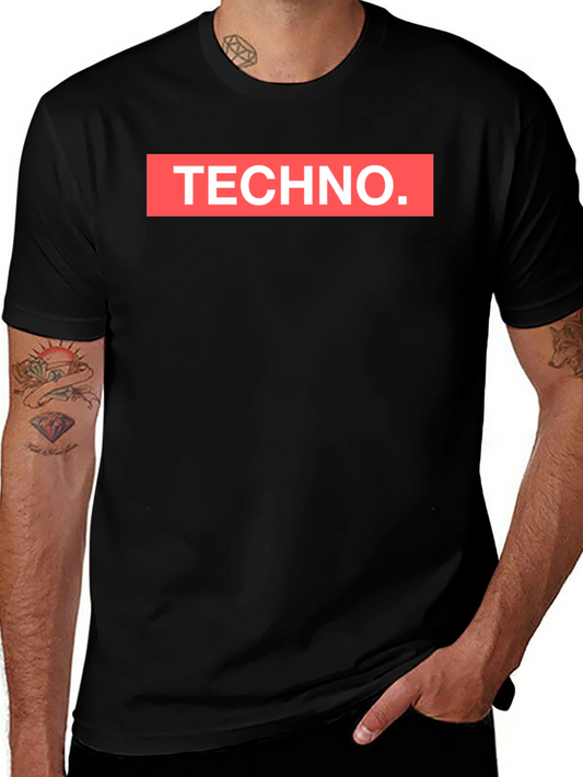 TECHNO Graphic Tee - Bold Statement T-Shirt