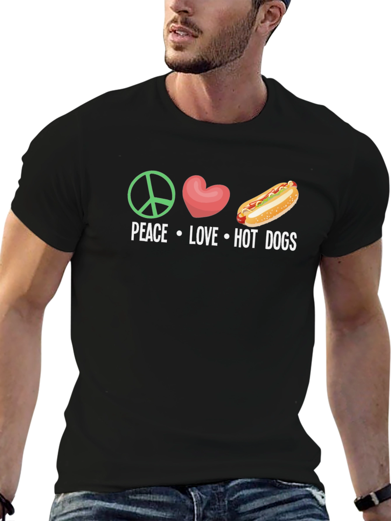 Peace Love Hot Dogs T-Shirt