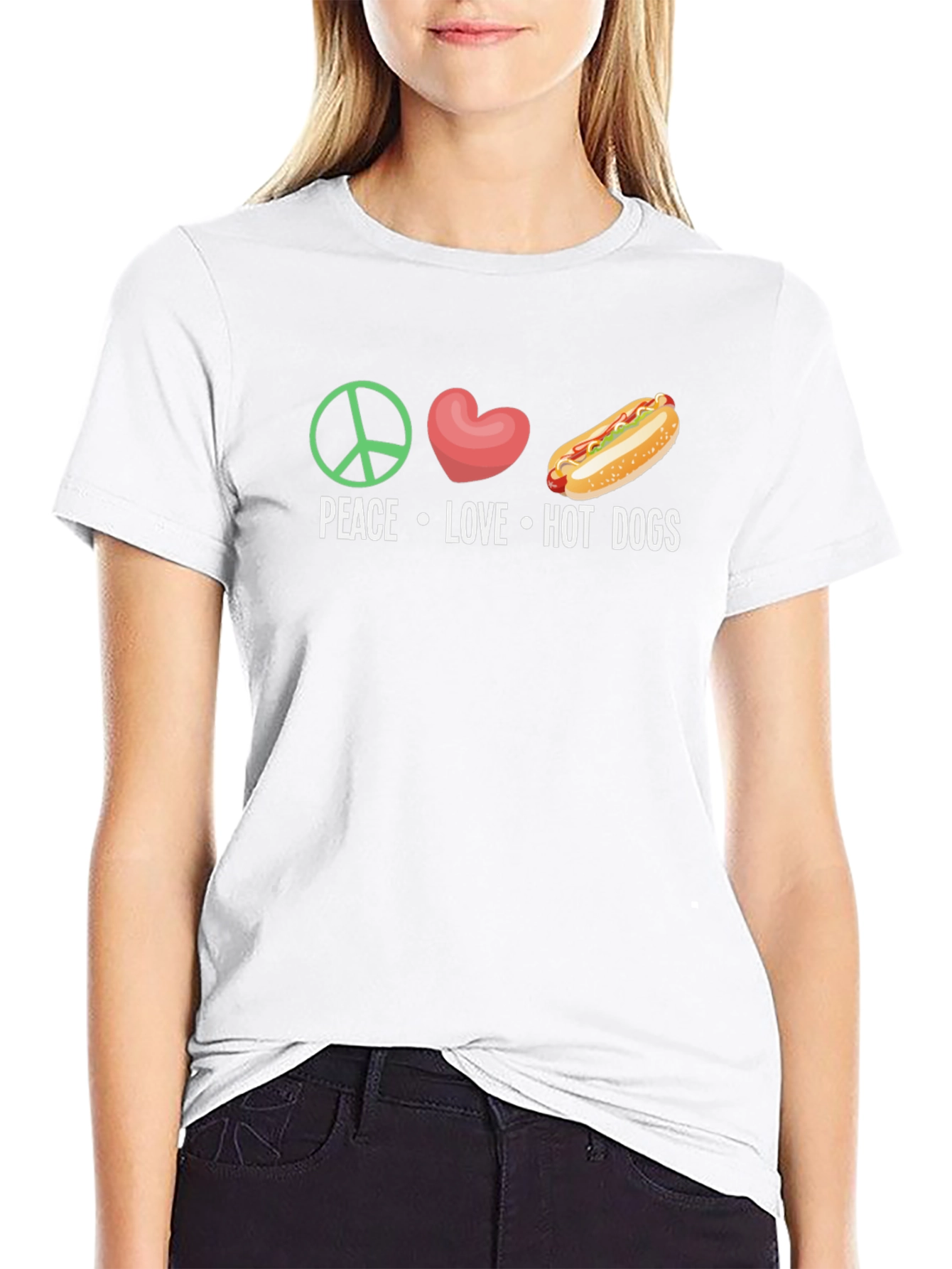 Peace Love Hot Dogs T-Shirt