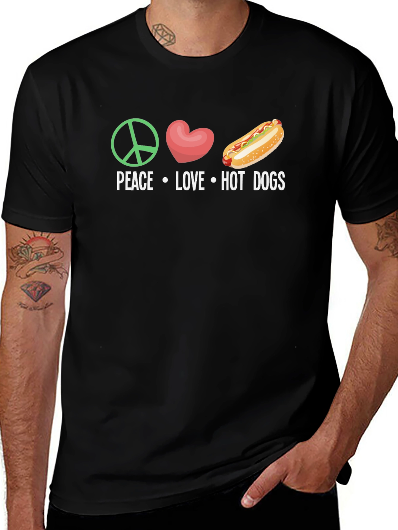 Peace Love Hot Dogs T-Shirt