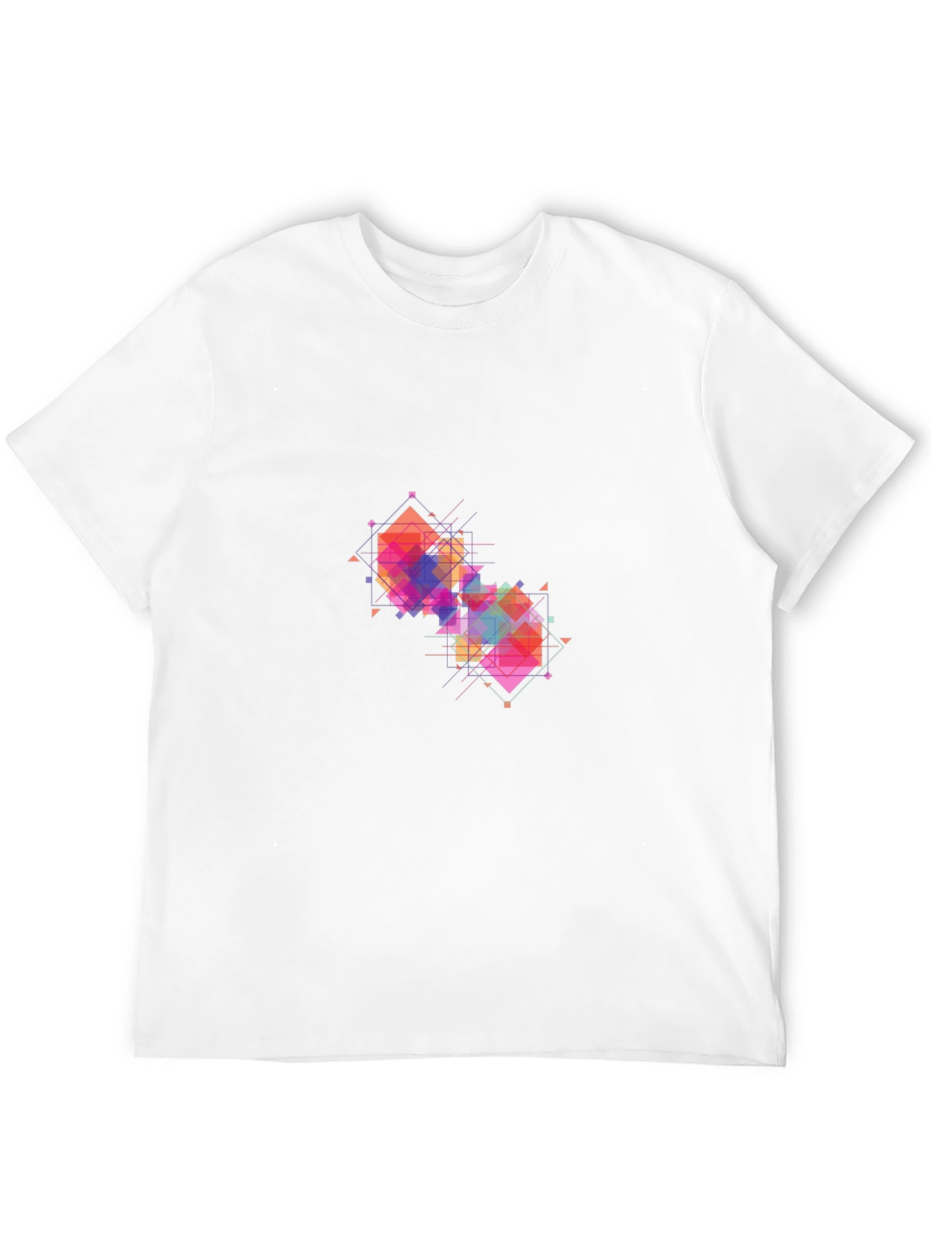 Geometric Prism Black T-Shirt