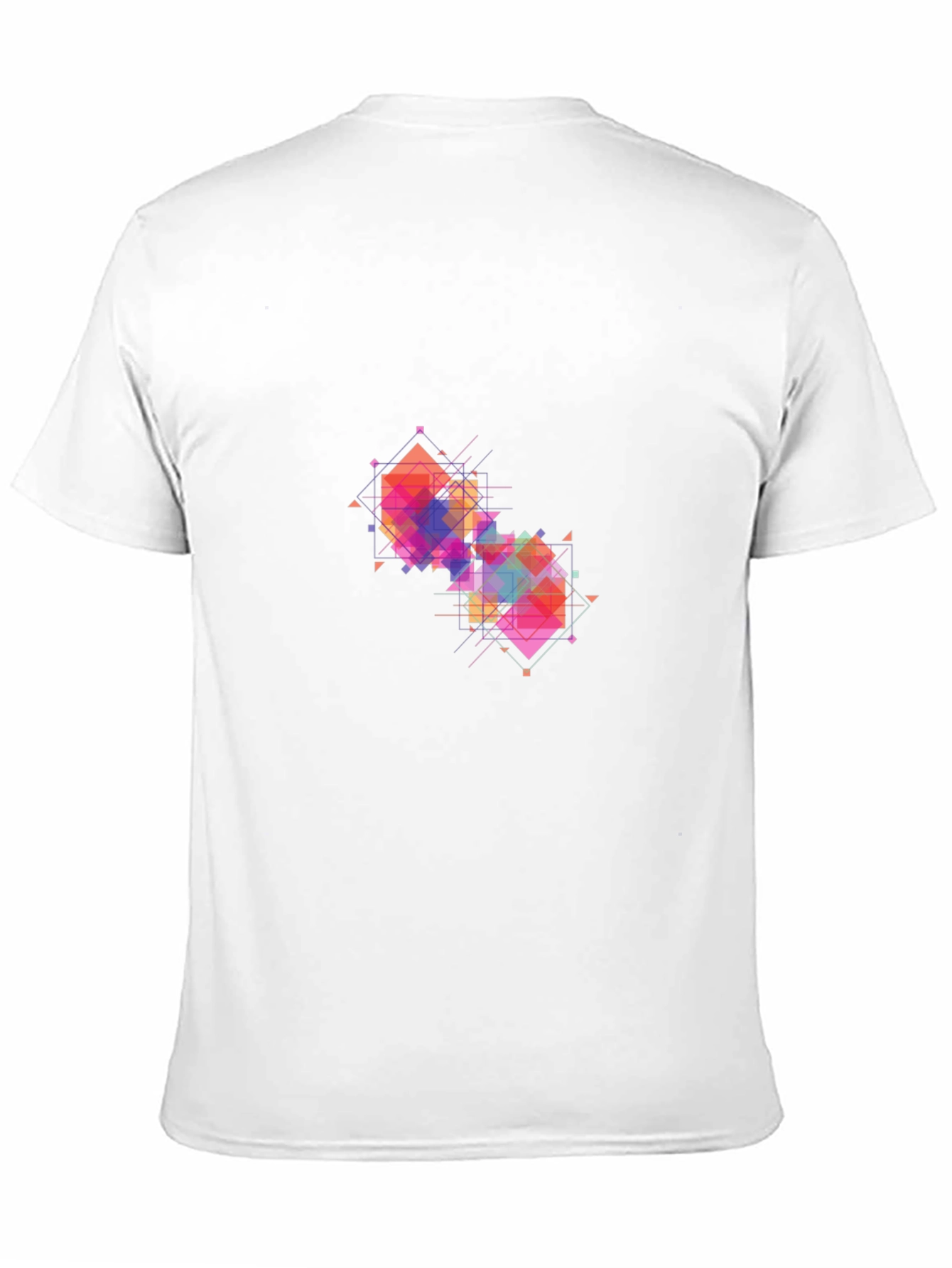 Geometric Prism Black T-Shirt
