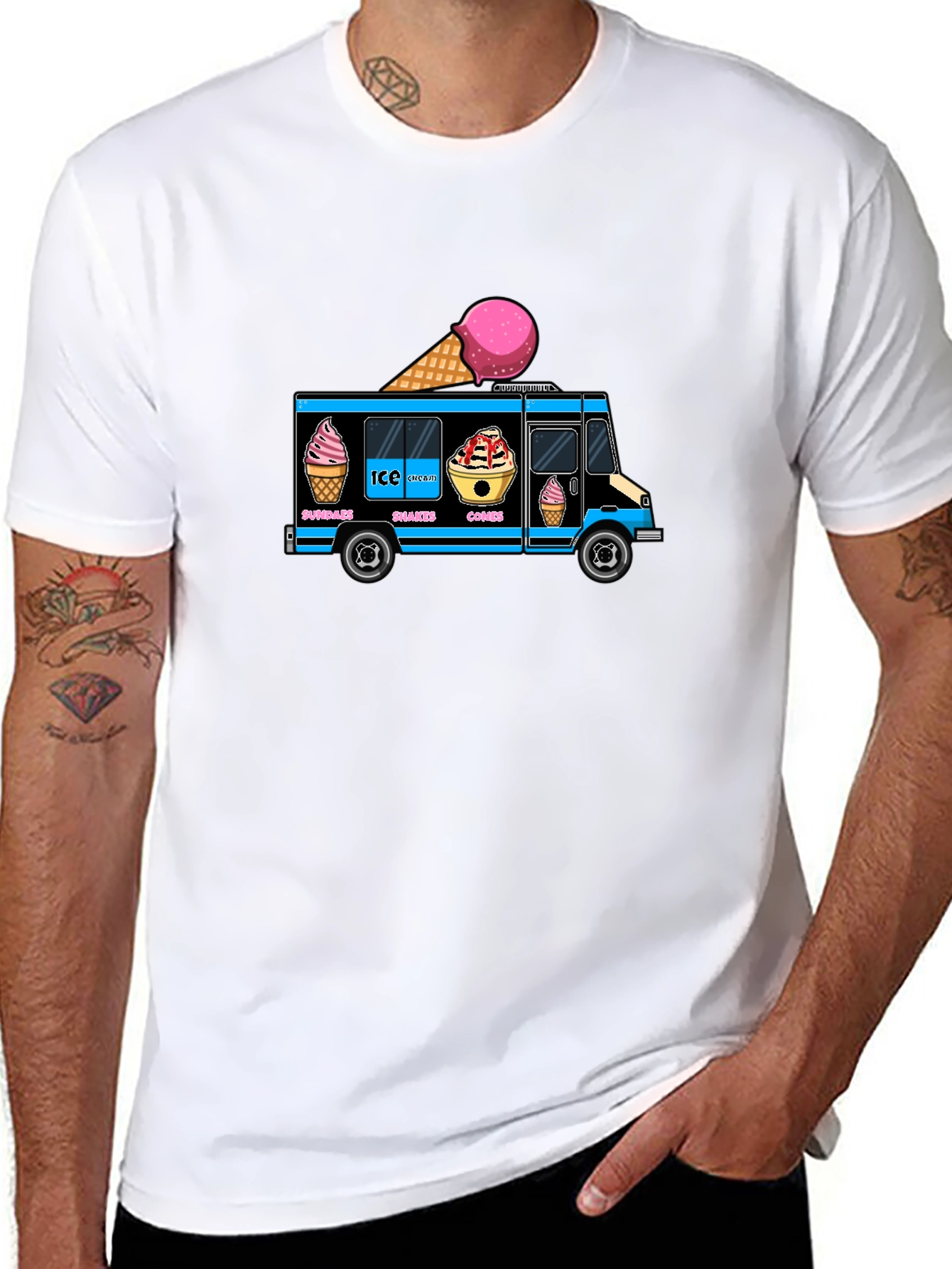 Ice Cream Truck Graphic T-Shirt