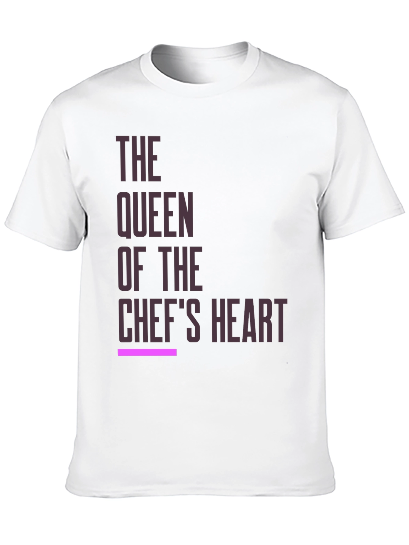 Queen of the Chefs Heart Black T-Shirt
