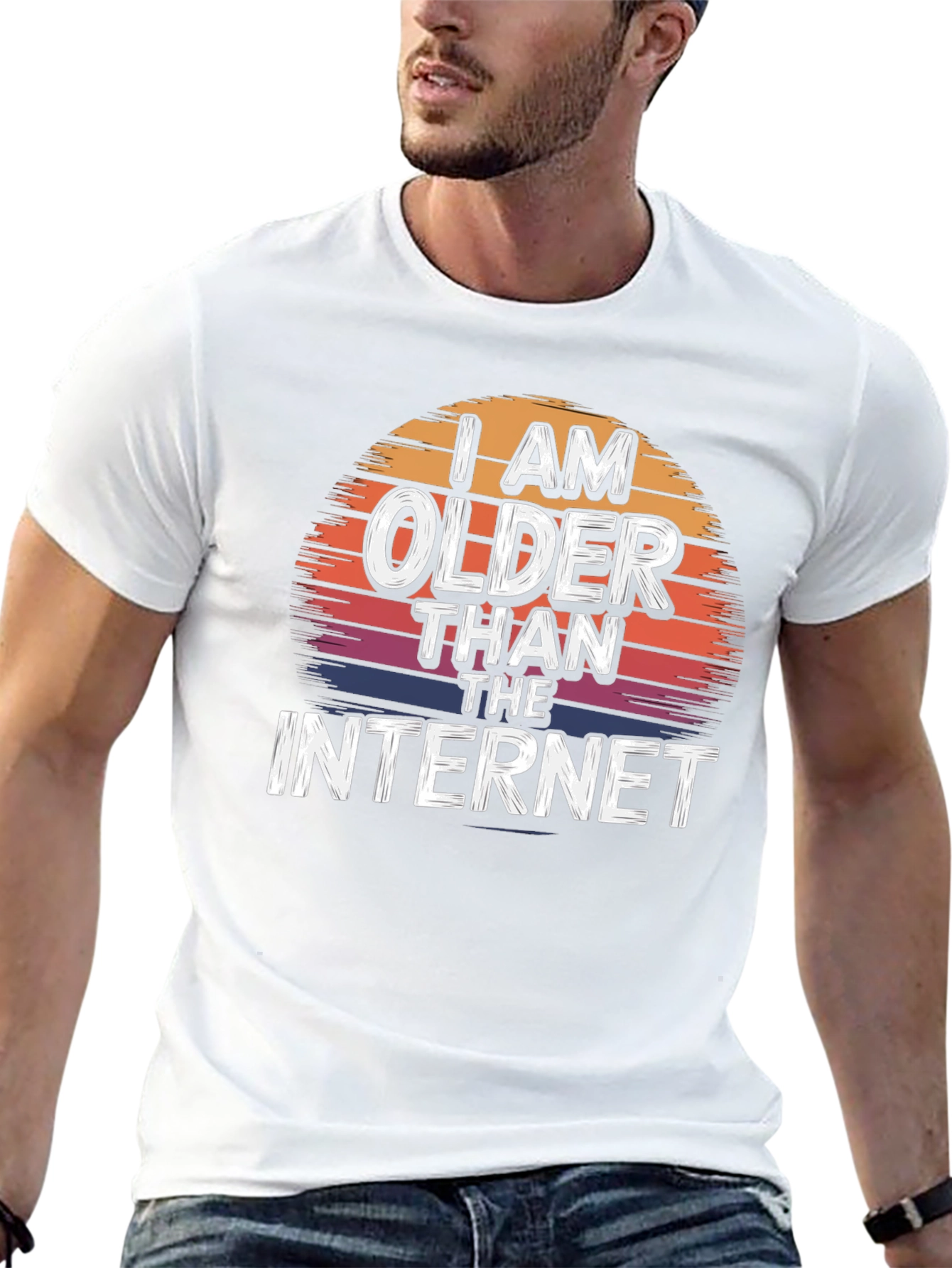 I Am Older Than The Internet Black T-Shirt