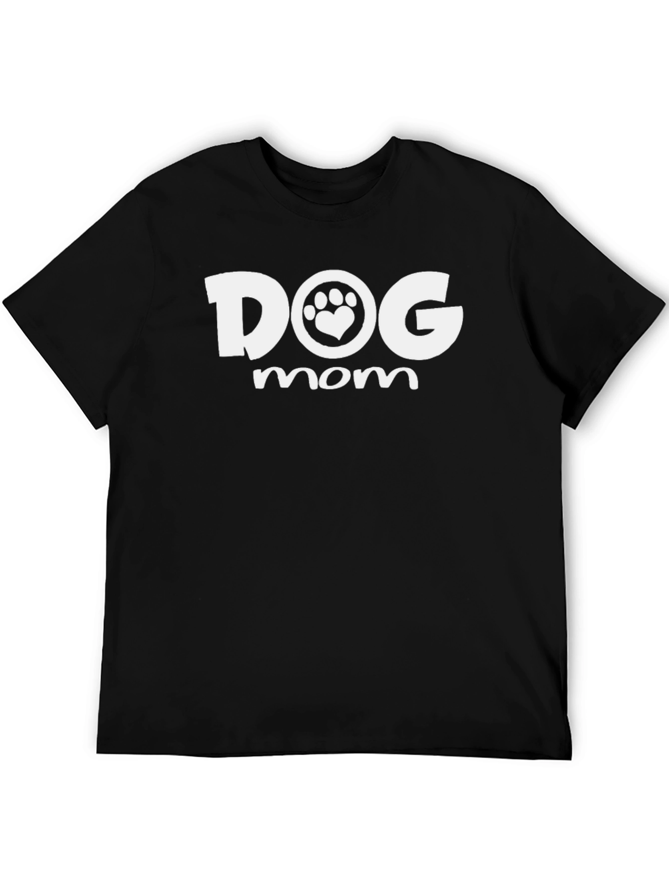 Dog Mom T-Shirt -  Cute Paw Print Heart Design