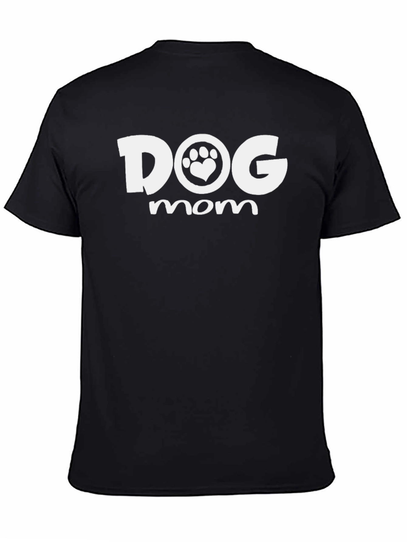 Dog Mom T-Shirt -  Cute Paw Print Heart Design
