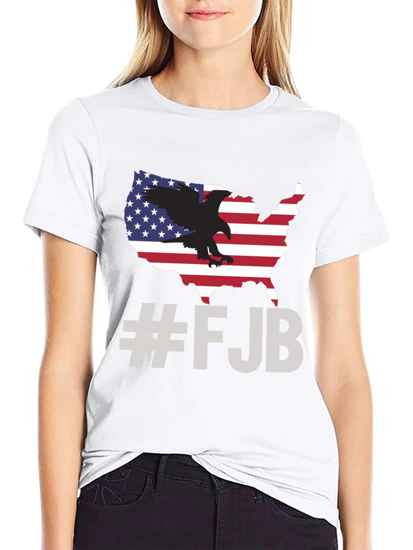 FJB Patriotic Eagle USA Flag T-Shirt