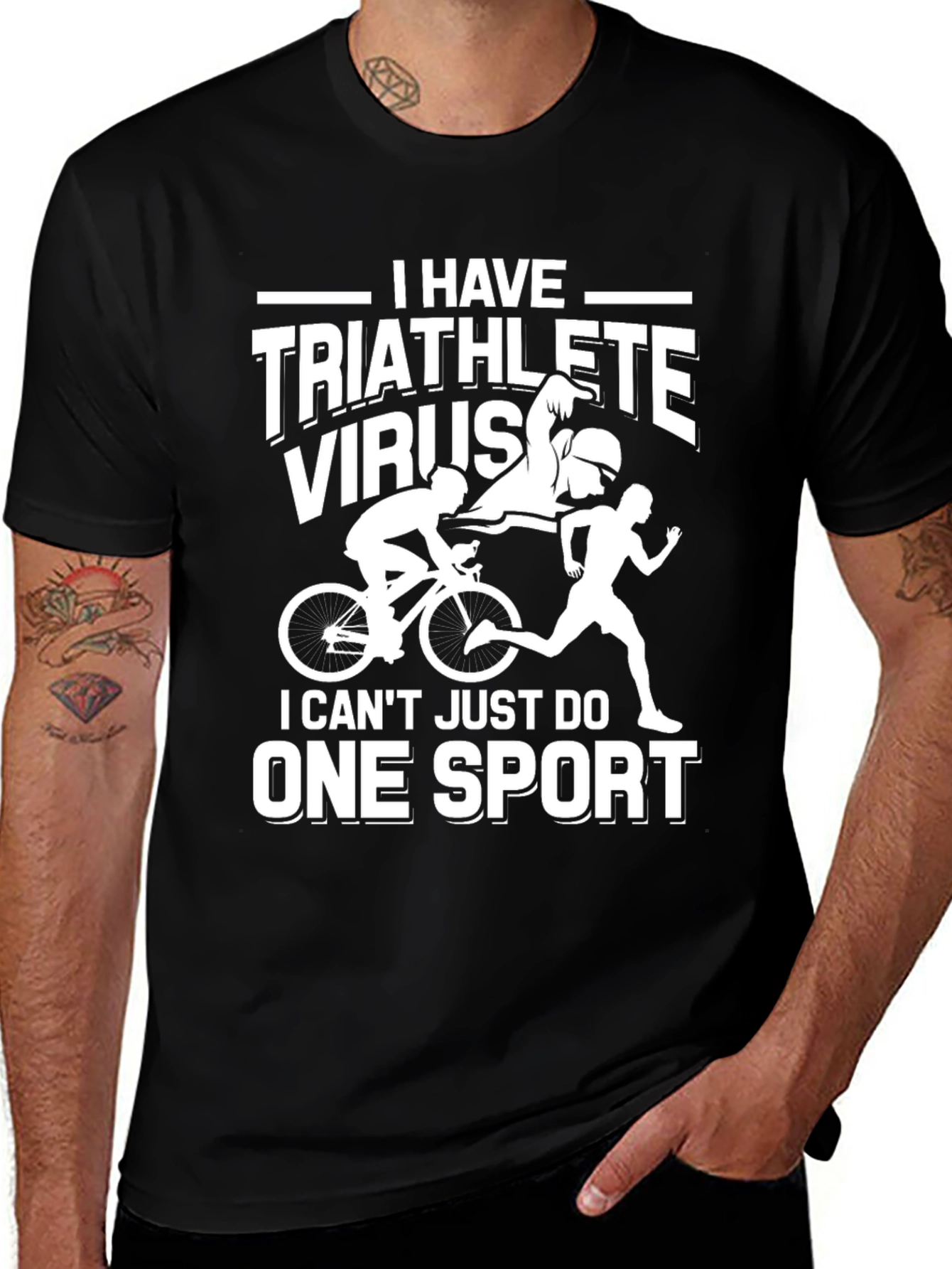 Triathlete Virus T-Shirt - Funny Sports Tee