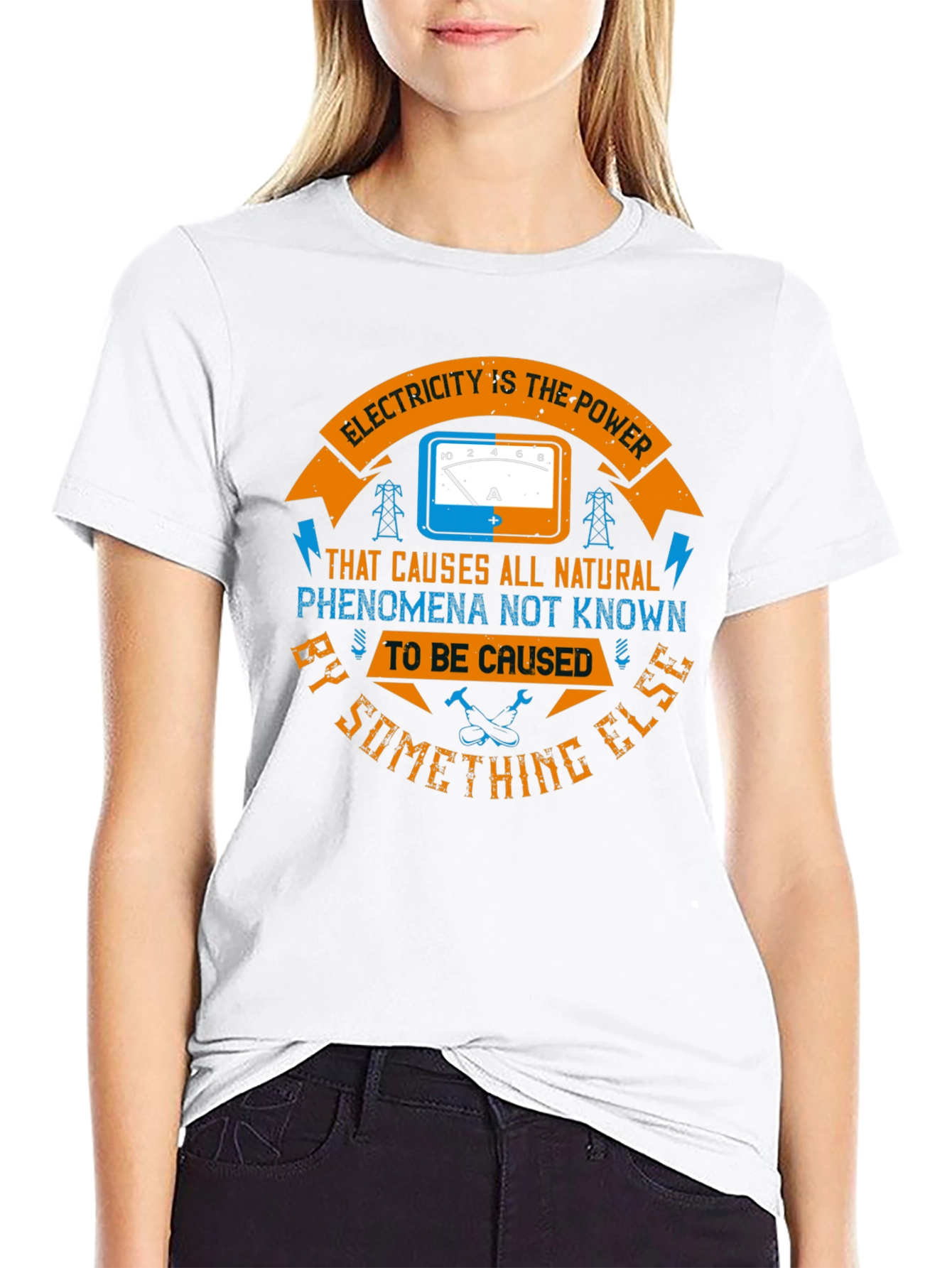 Electricity is The Power Graphic T-Shirt