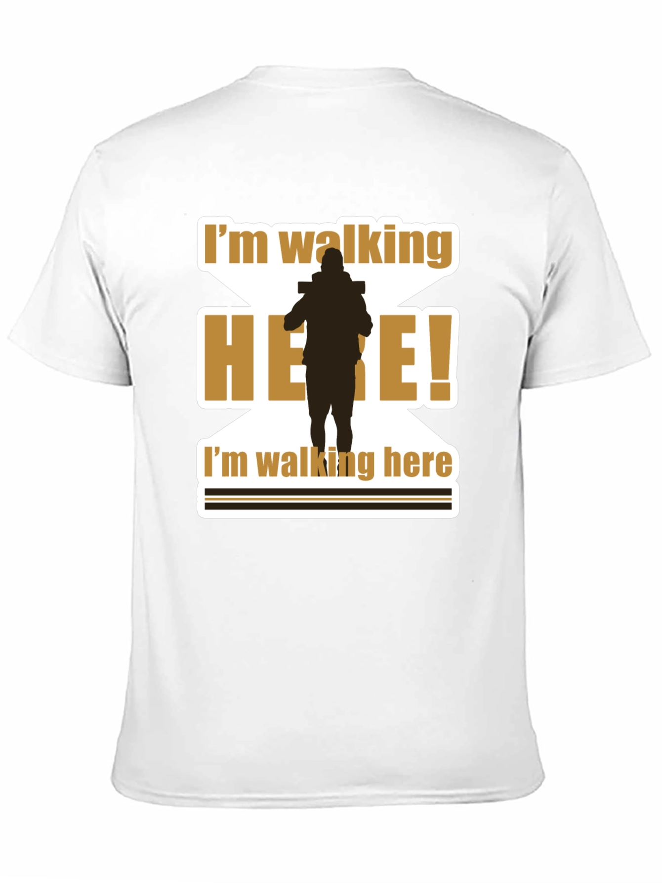 Im Walking Here T-Shirt Funny Movie Quote