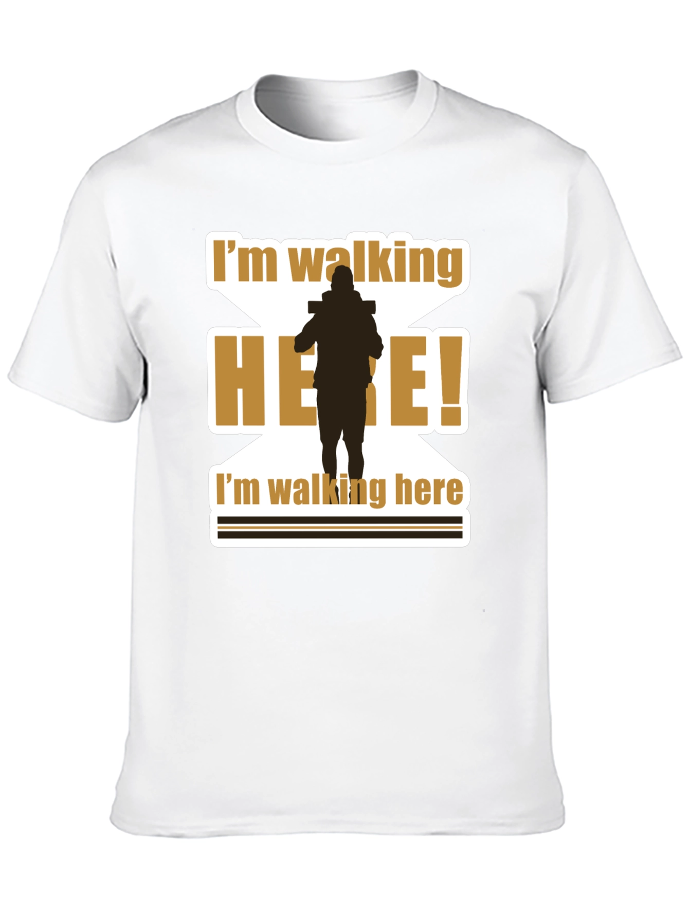 Im Walking Here T-Shirt Funny Movie Quote