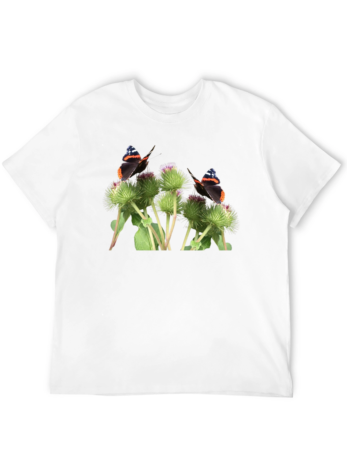 Butterfly and Burdock T-Shirt - Nature Graphic Tee