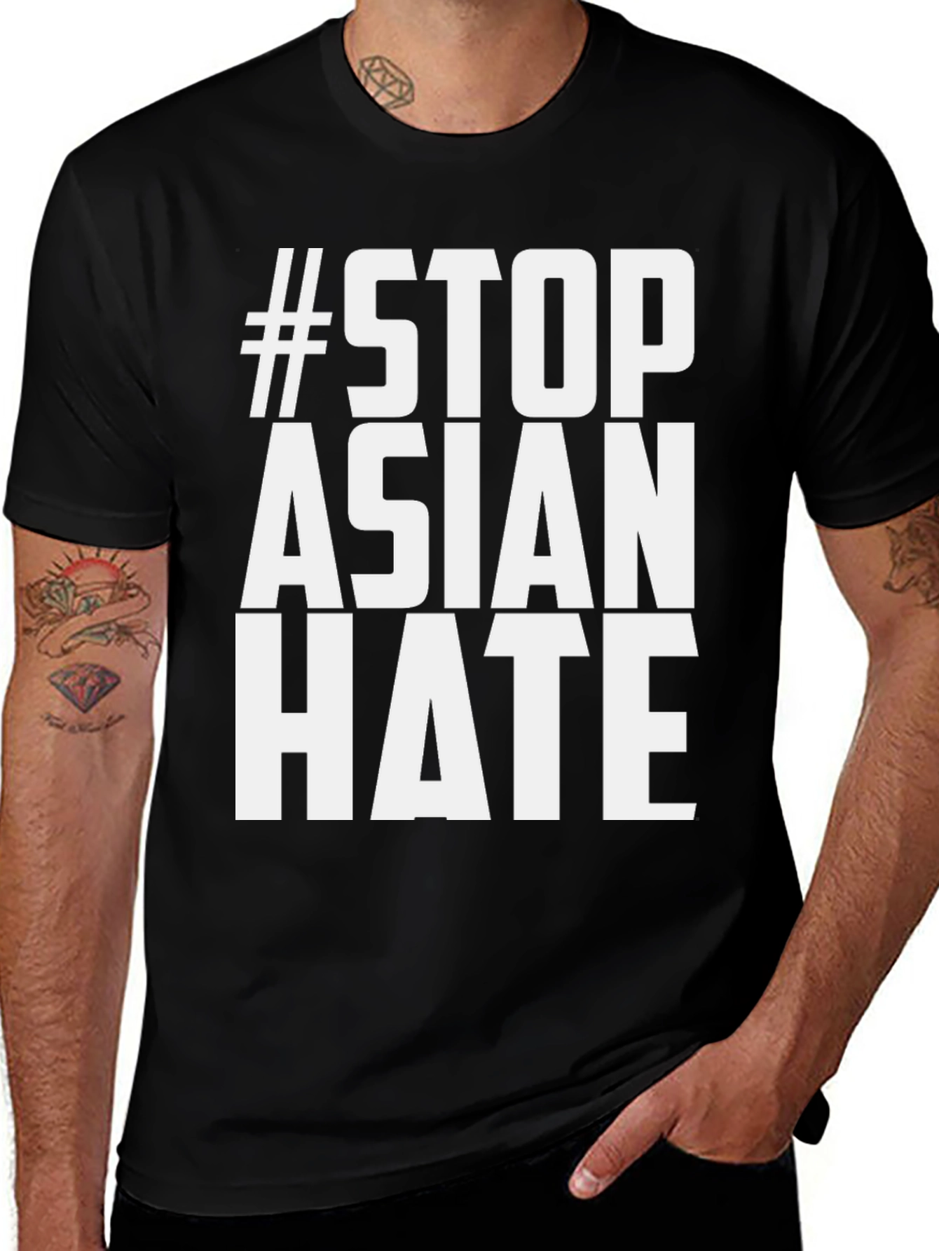 Stop Asian Hate T-Shirt - Black