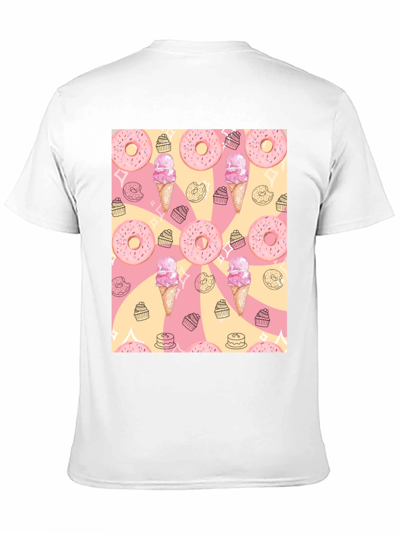 Sweet Treats T-Shirt - Donut & Ice Cream Design