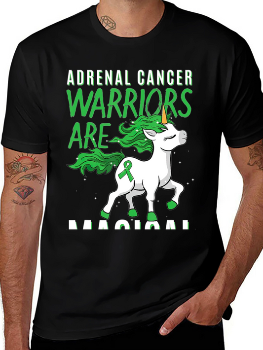Adrenal Cancer Warrior Unicorn T-Shirt