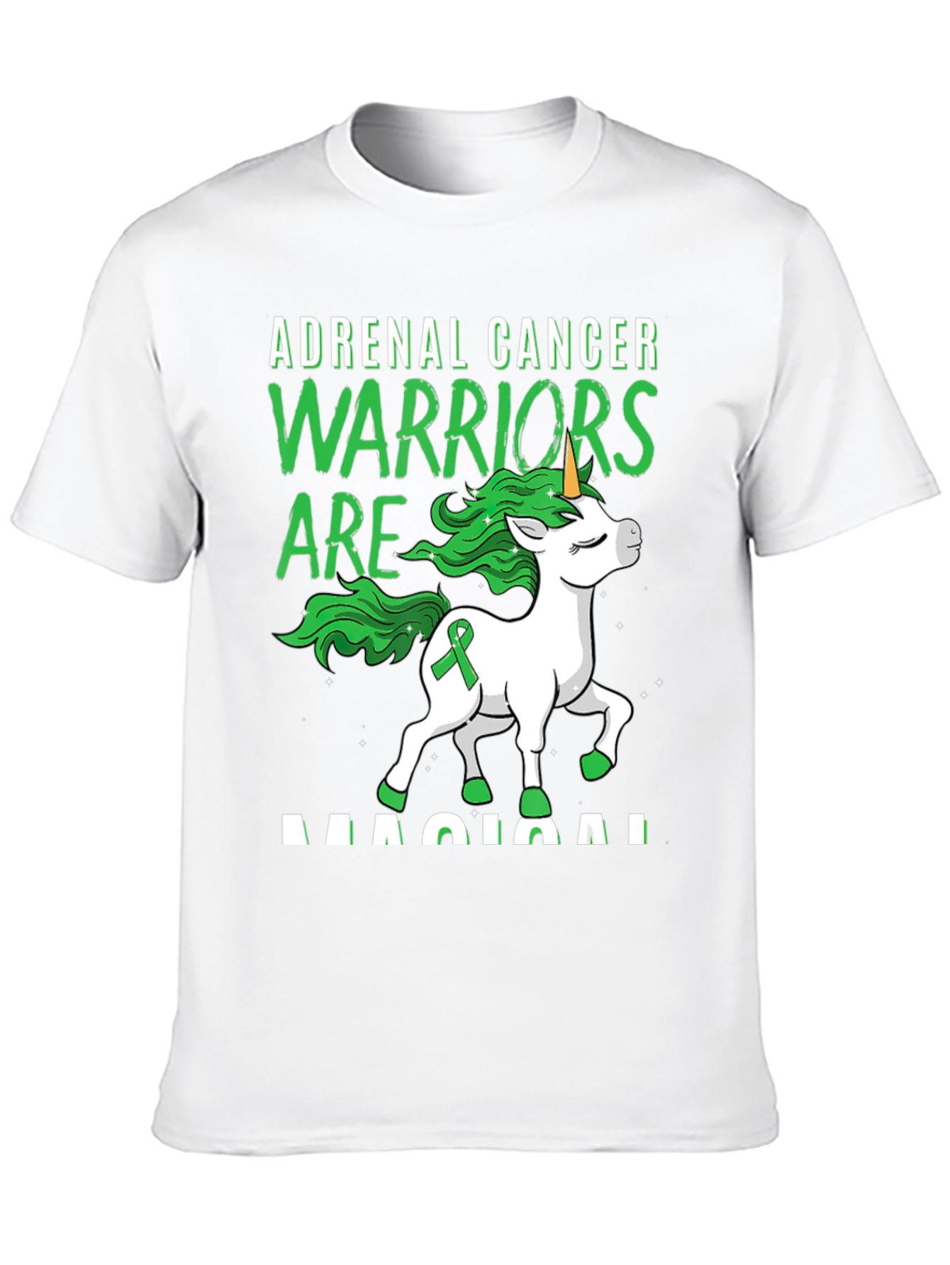Adrenal Cancer Warrior Unicorn T-Shirt