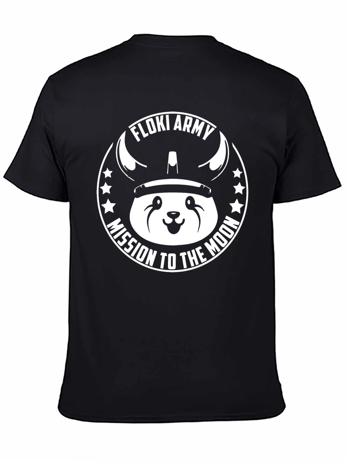 Floki Army Mission to the Moon Black T-Shirt