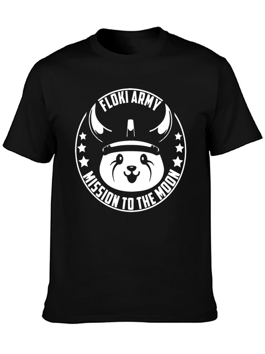 Floki Army Mission to the Moon Black T-Shirt