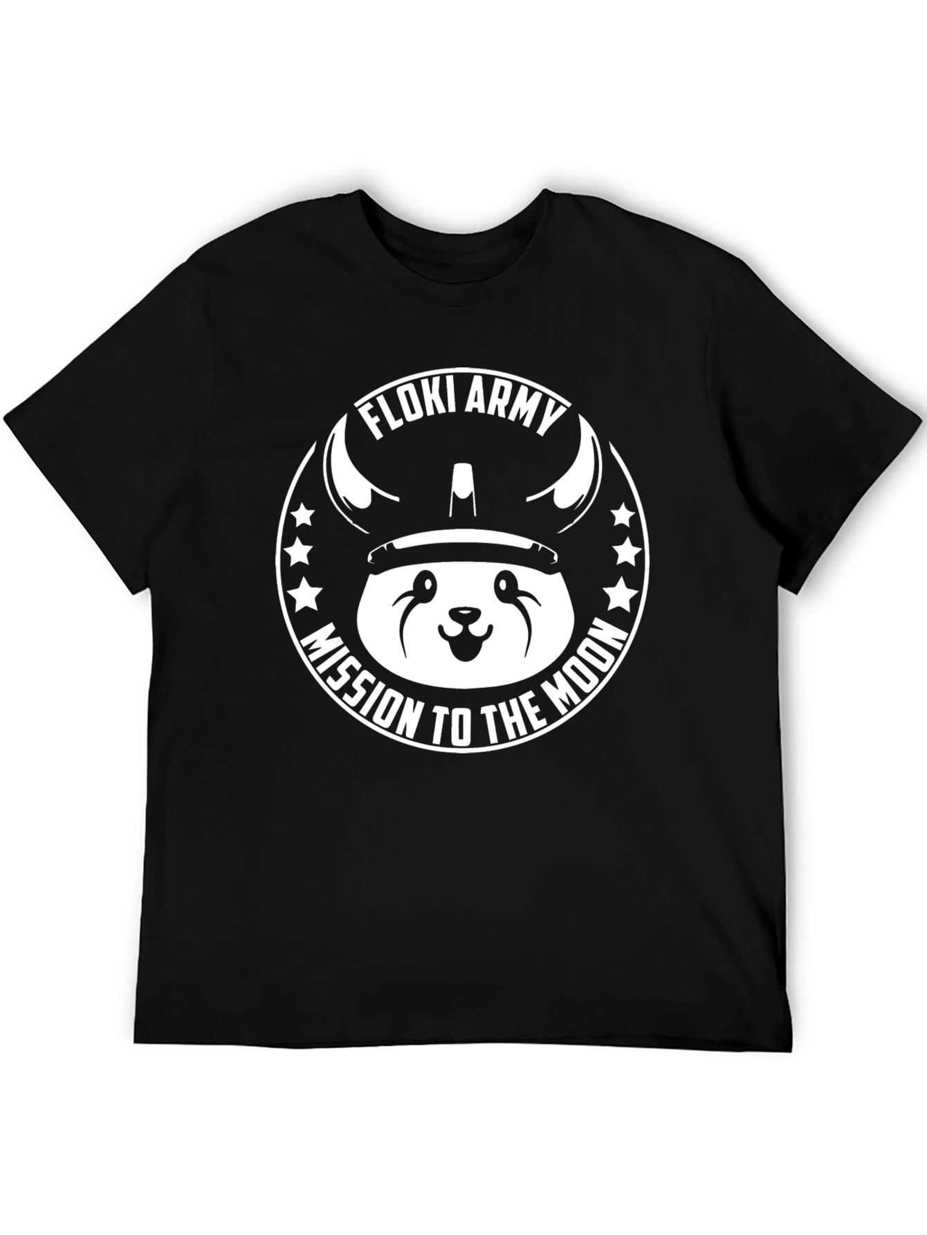 Floki Army Mission to the Moon Black T-Shirt