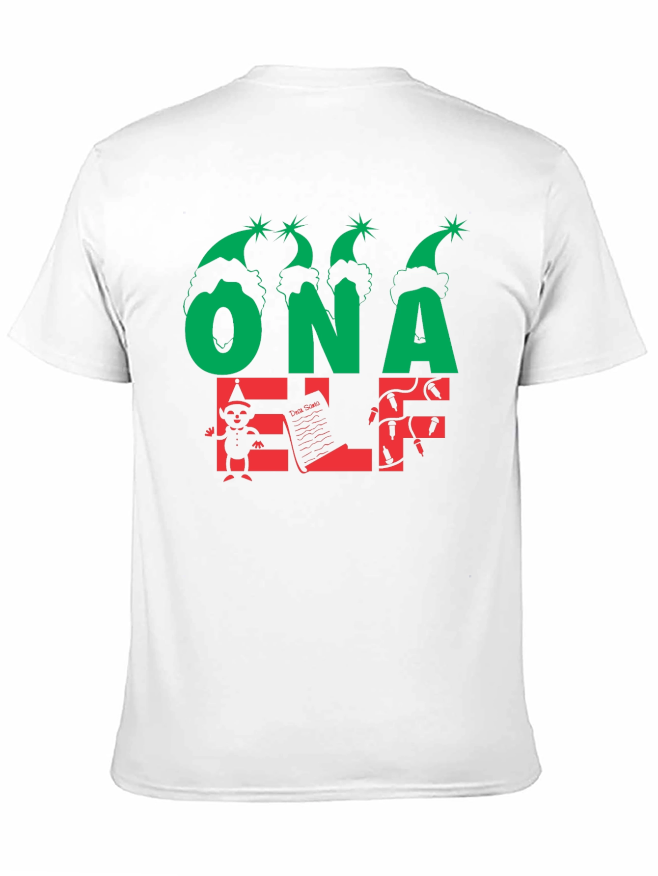Funny ONA Elf Christmas T-Shirt Holiday Tee