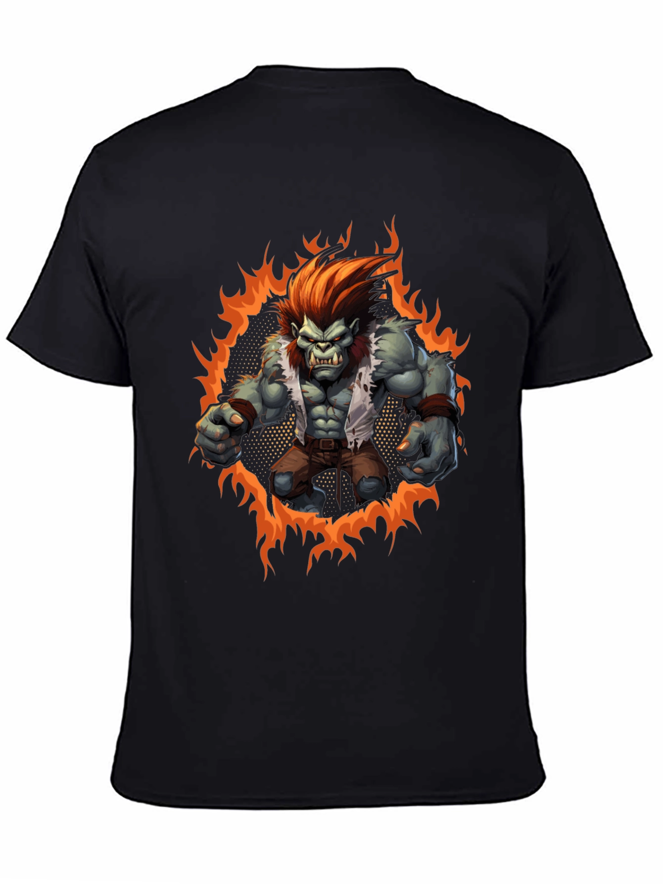Monster Rage Graphic Tee - Mens Black T-Shirt