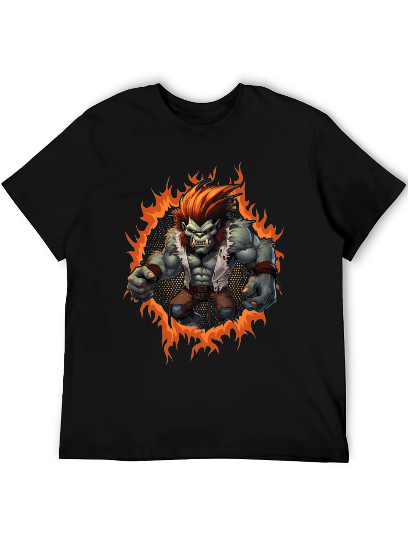 Monster Rage Graphic Tee - Mens Black T-Shirt