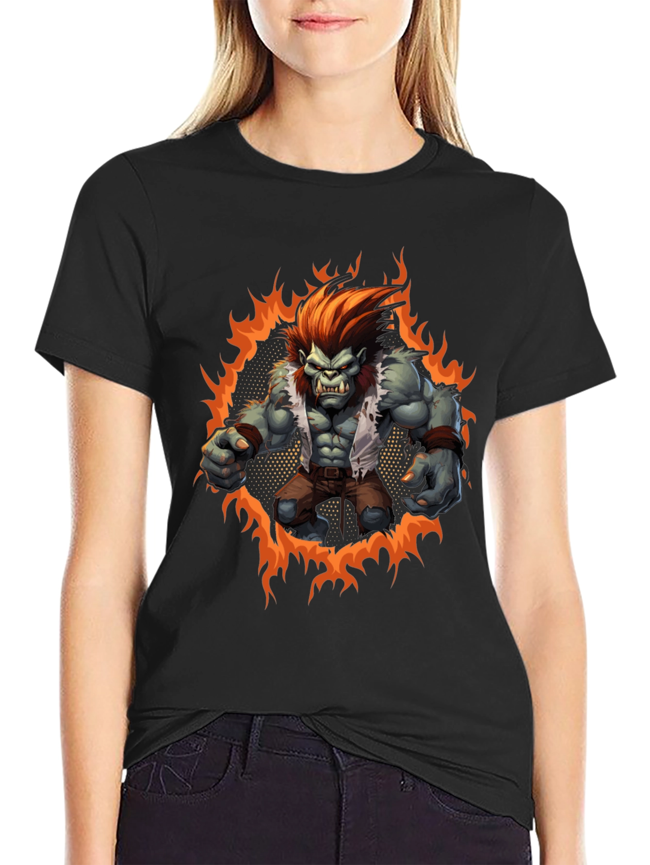 Monster Rage Graphic Tee - Mens Black T-Shirt