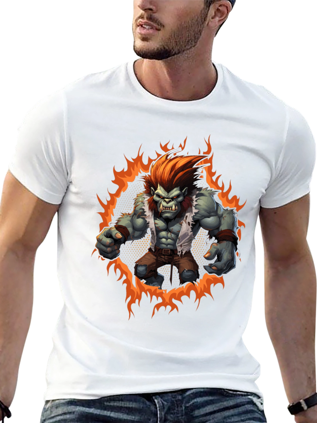 Monster Rage Graphic Tee - Mens Black T-Shirt