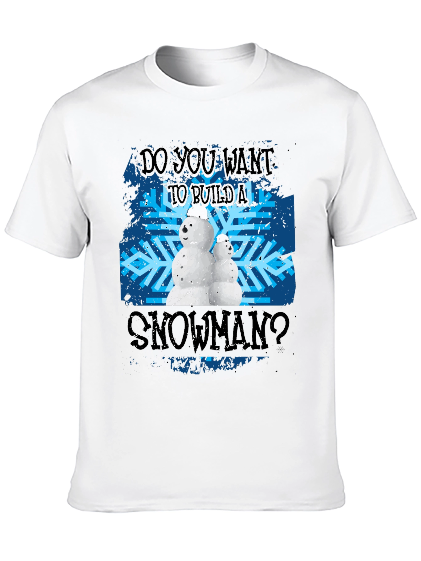 Do You Want To Build A Snowman Black T-Shirt