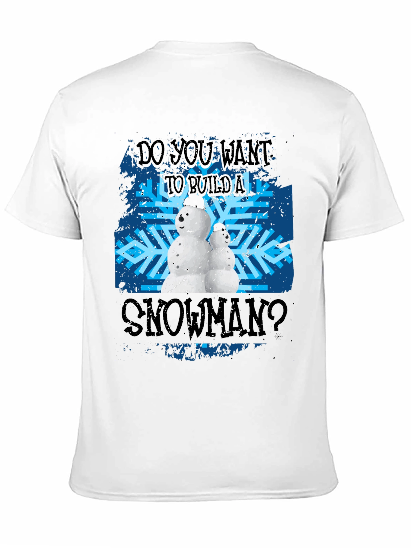 Do You Want To Build A Snowman Black T-Shirt
