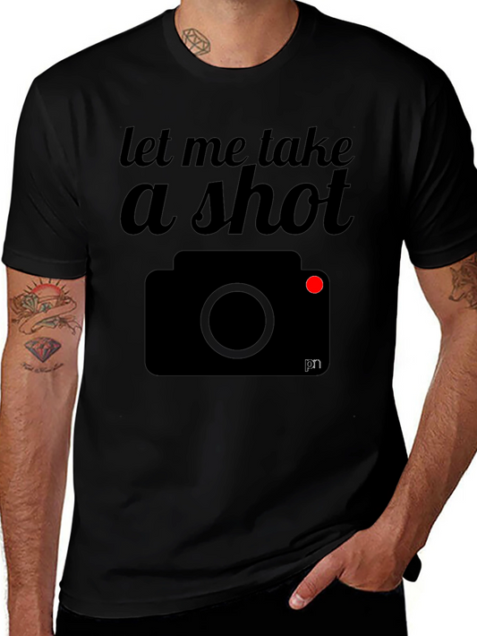 Let Me Take a Shot Camera Graphic T-Shirt