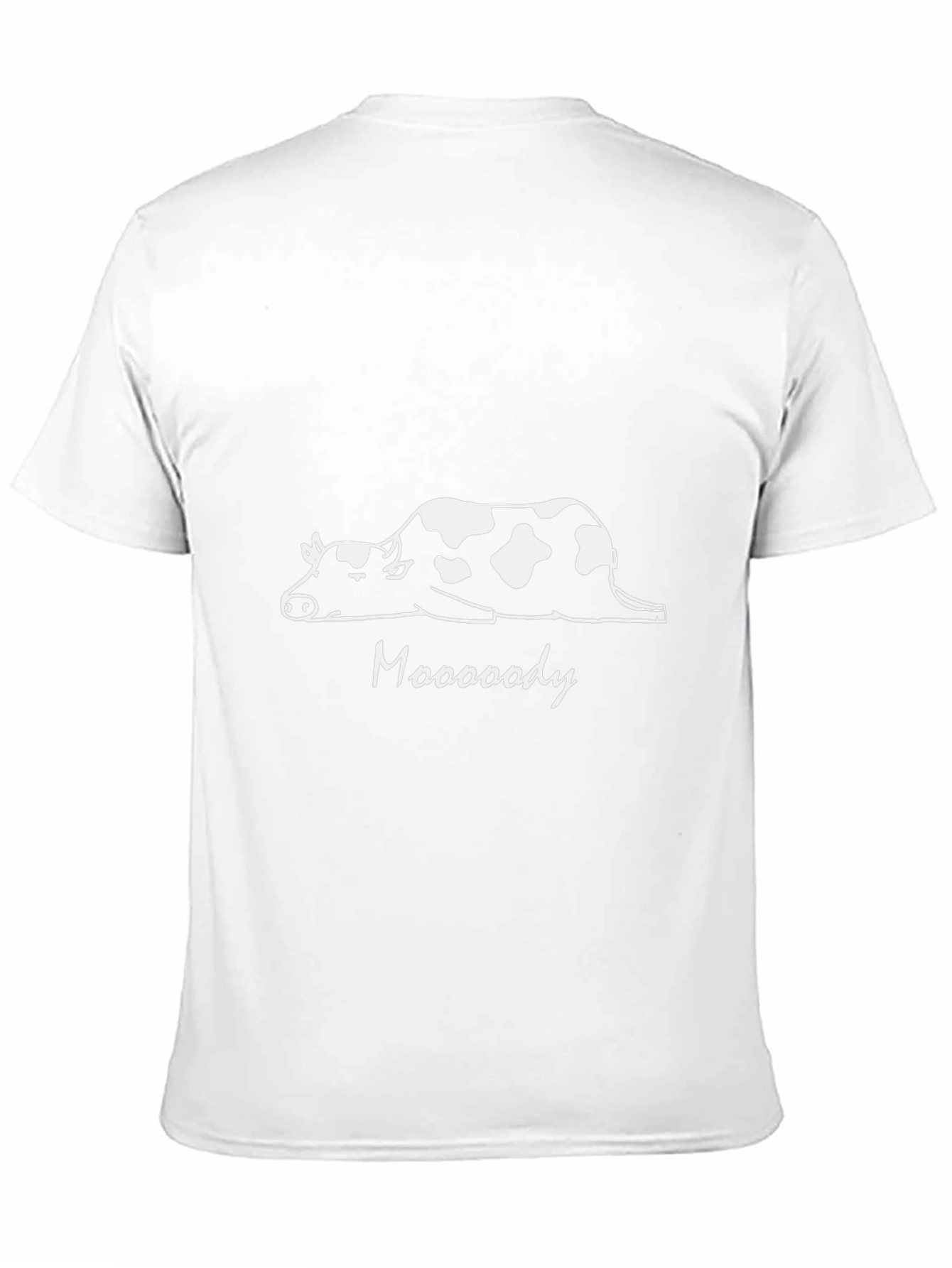Mooooody Cow Graphic Black T-Shirt - Funny Tee