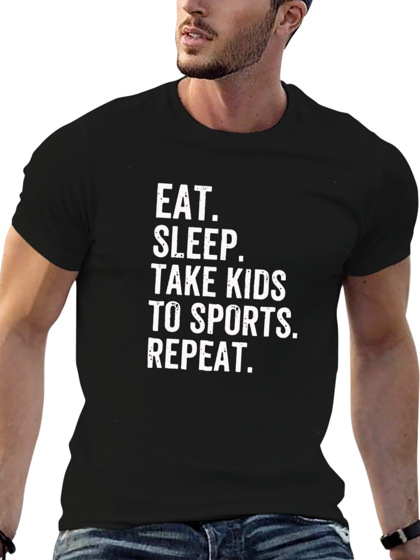 Eat Sleep Take Kids to Sports Repeat T-Shirt