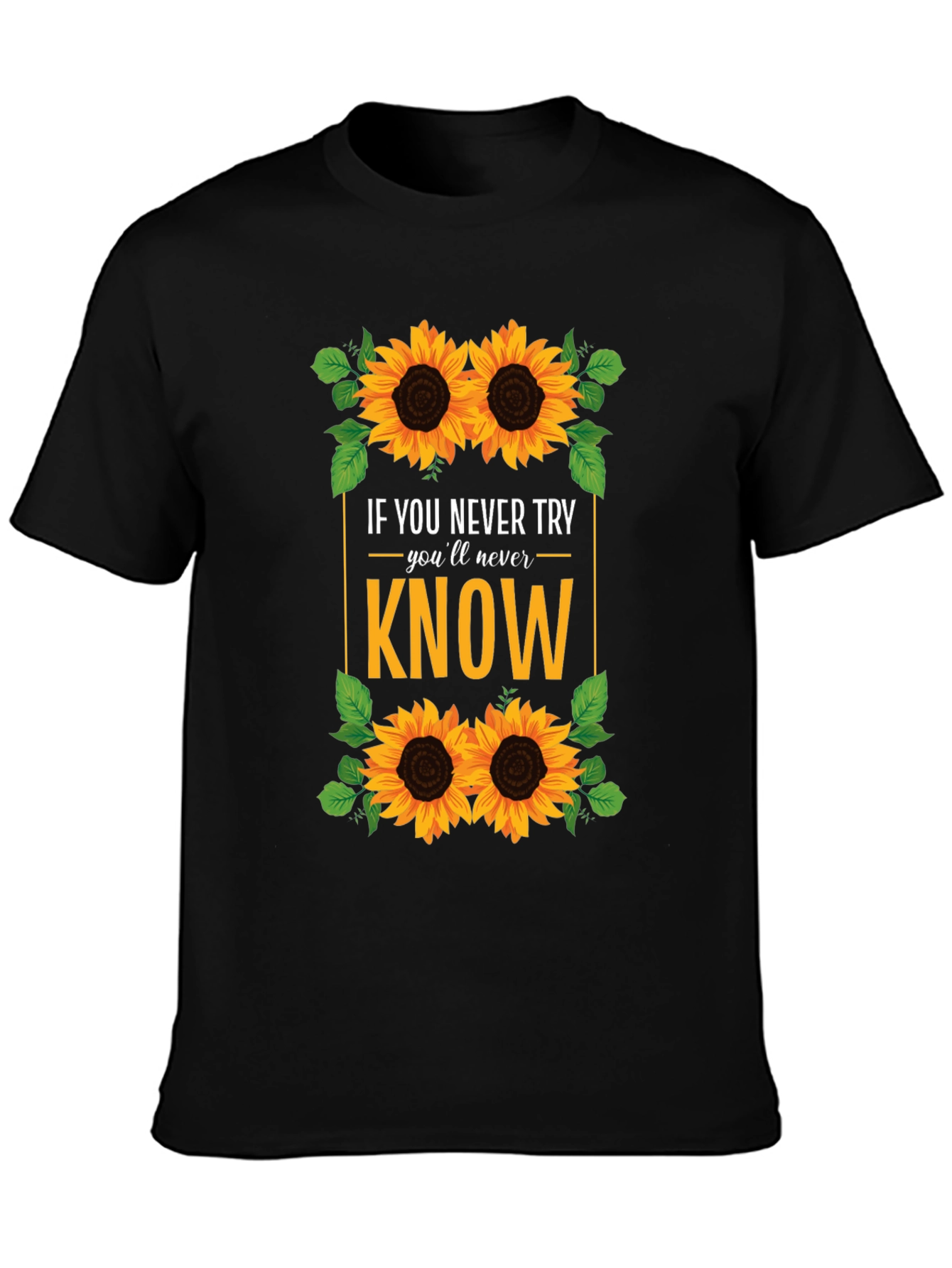 Sunflower Graphic T-Shirt - Never Know
