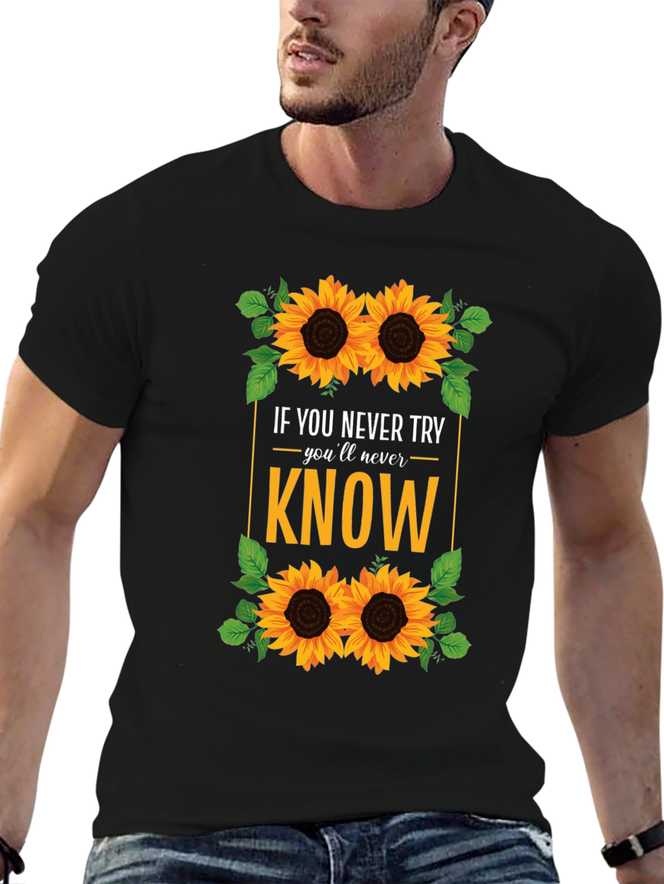 Sunflower Graphic T-Shirt - Never Know