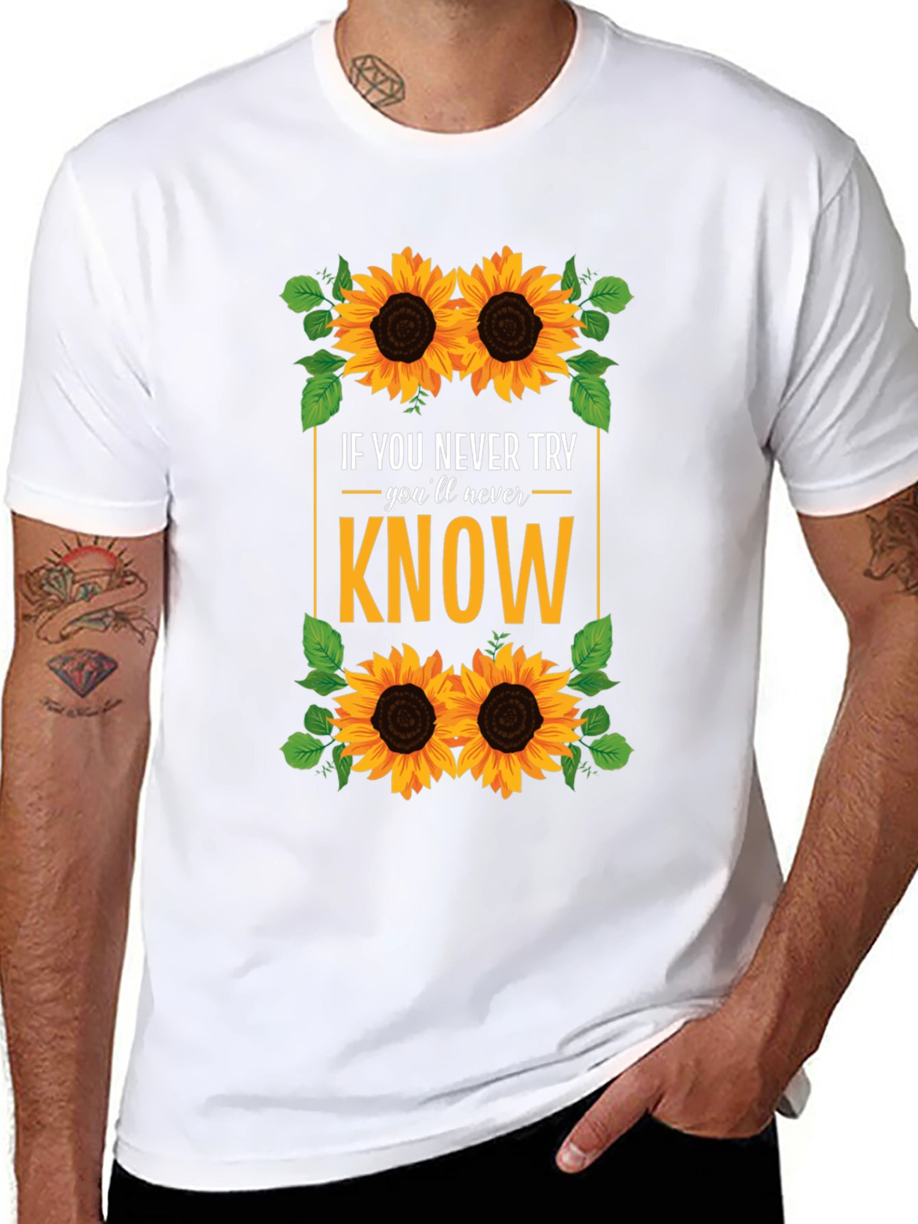 Sunflower Graphic T-Shirt - Never Know