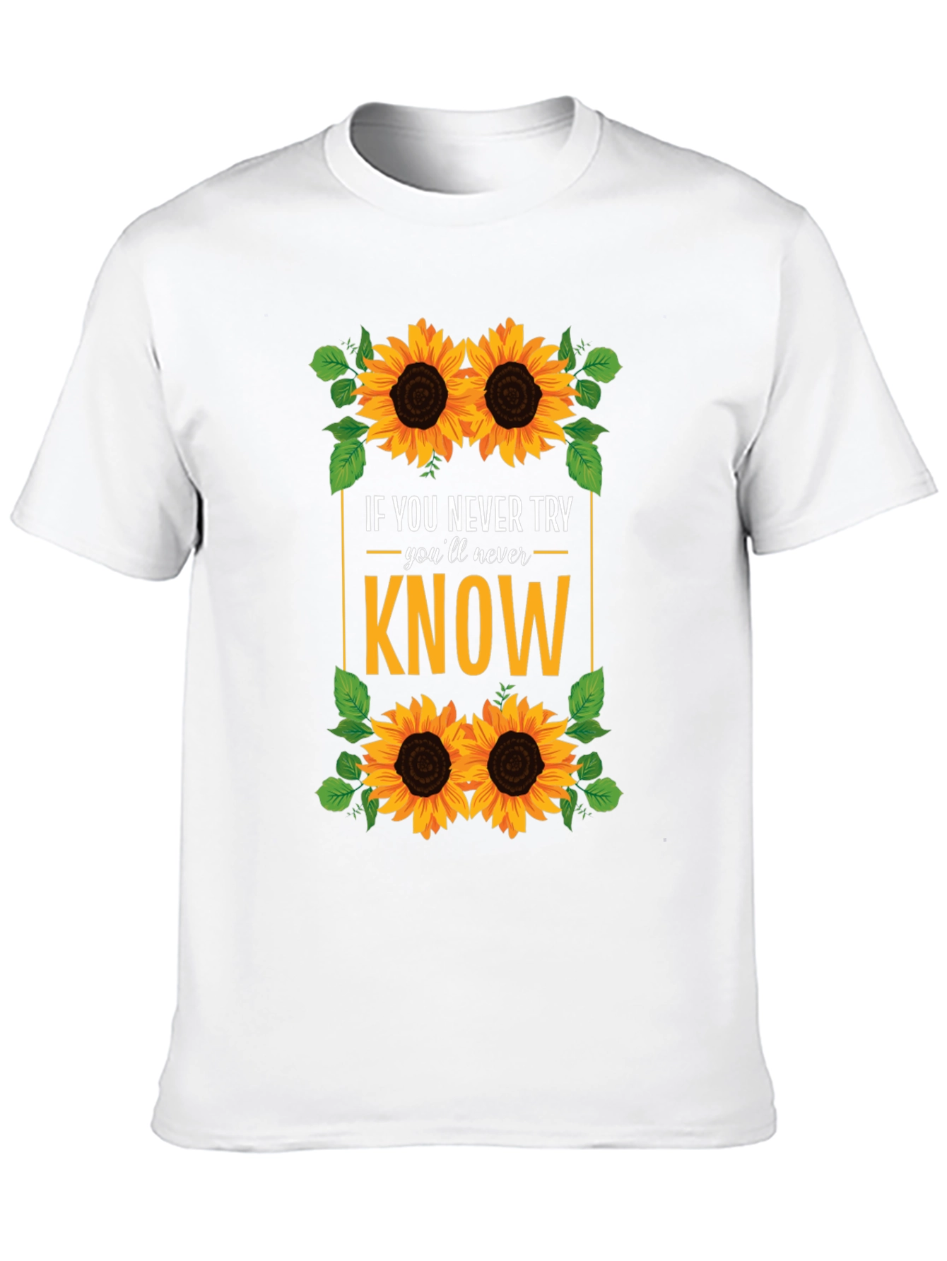 Sunflower Graphic T-Shirt - Never Know