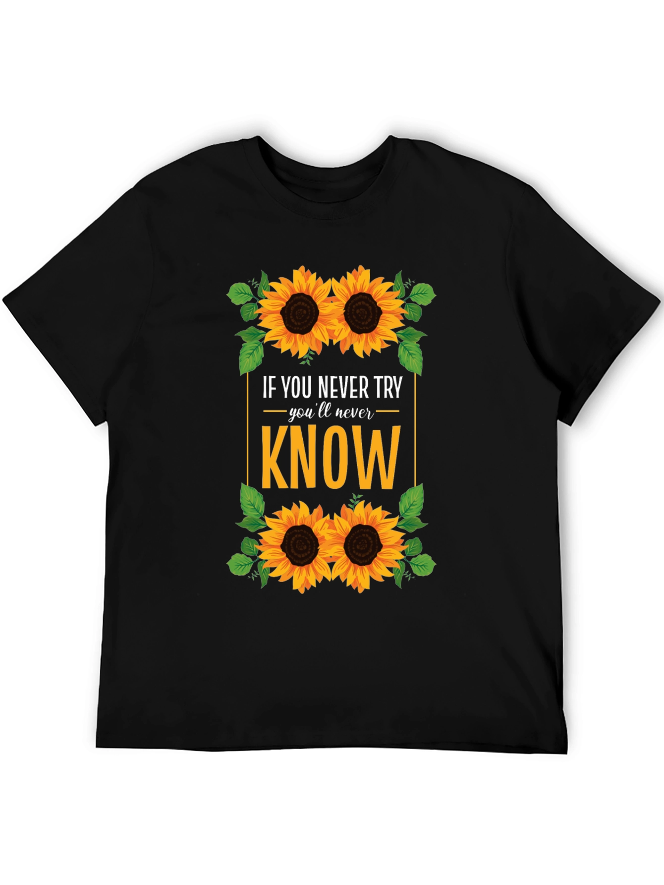 Sunflower Graphic T-Shirt - Never Know