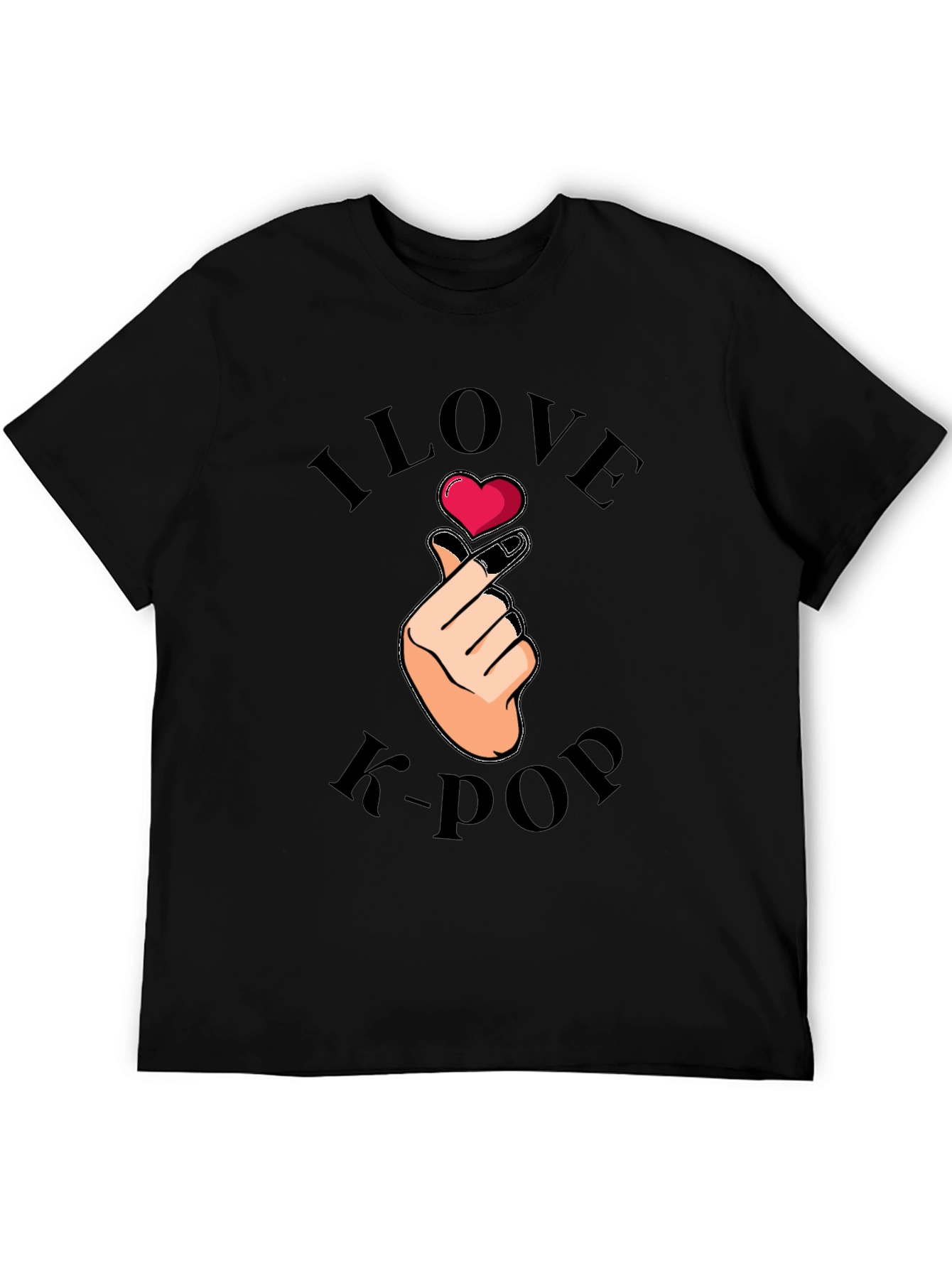 I Love K-Pop Heart Hand T-Shirt