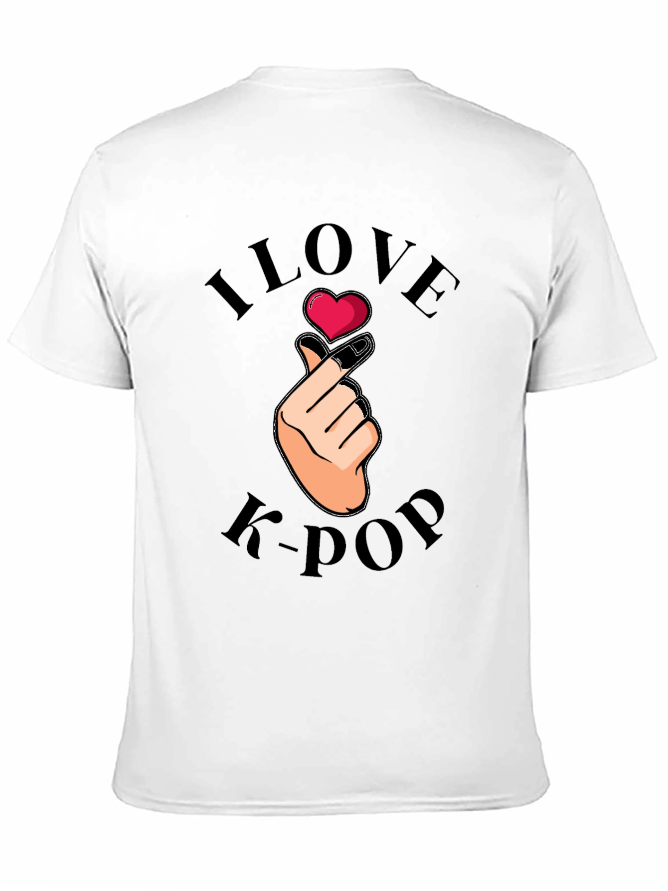 I Love K-Pop Heart Hand T-Shirt
