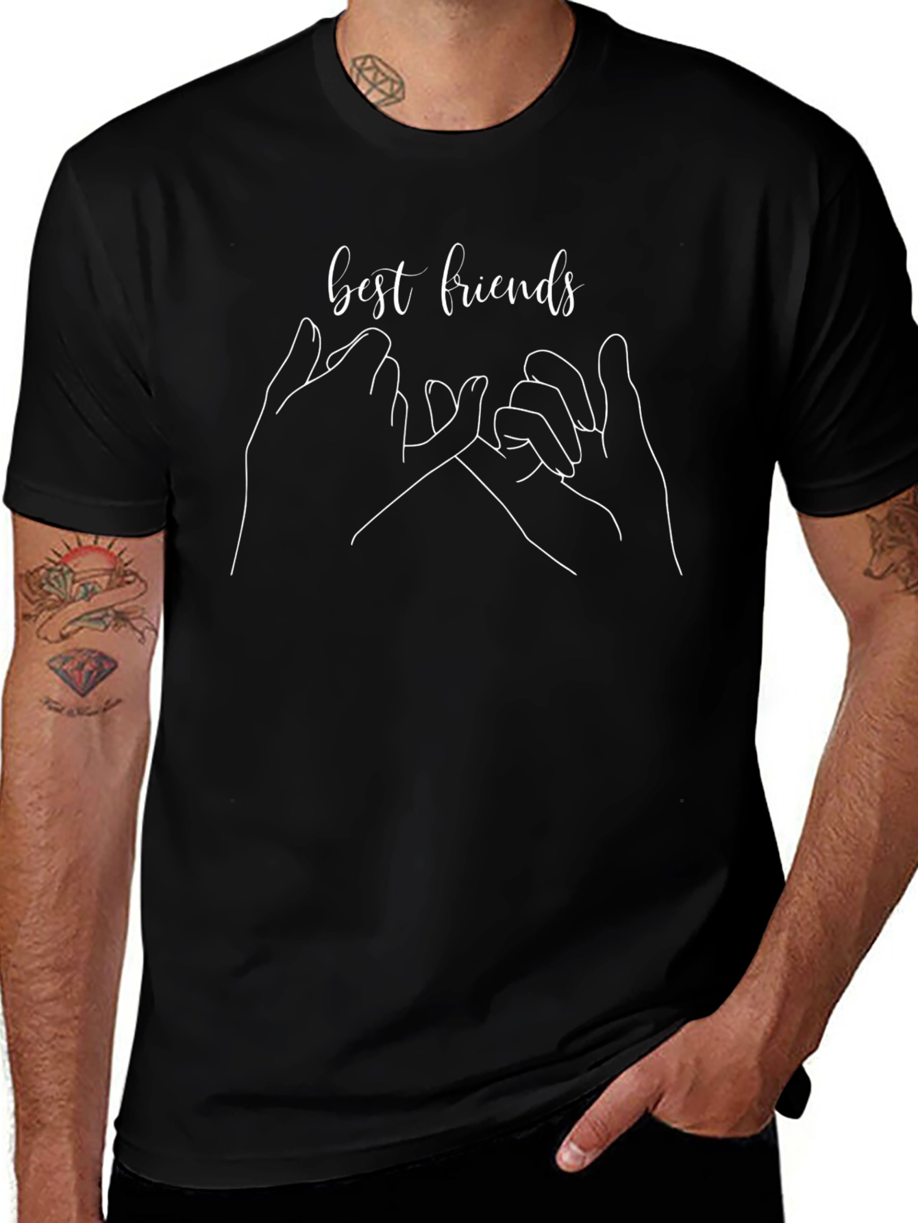 Best Friends Pinky Promise Graphic T-Shirt