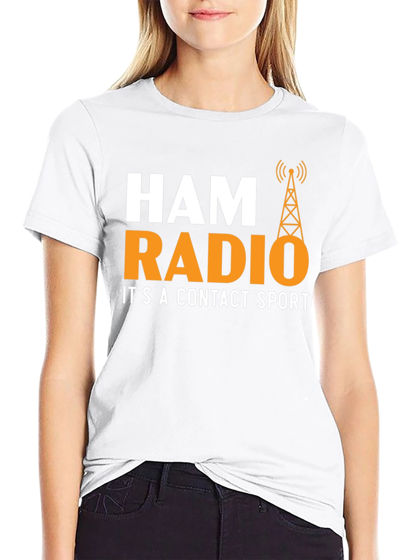 Ham Radio Contact Sport T-Shirt - Black