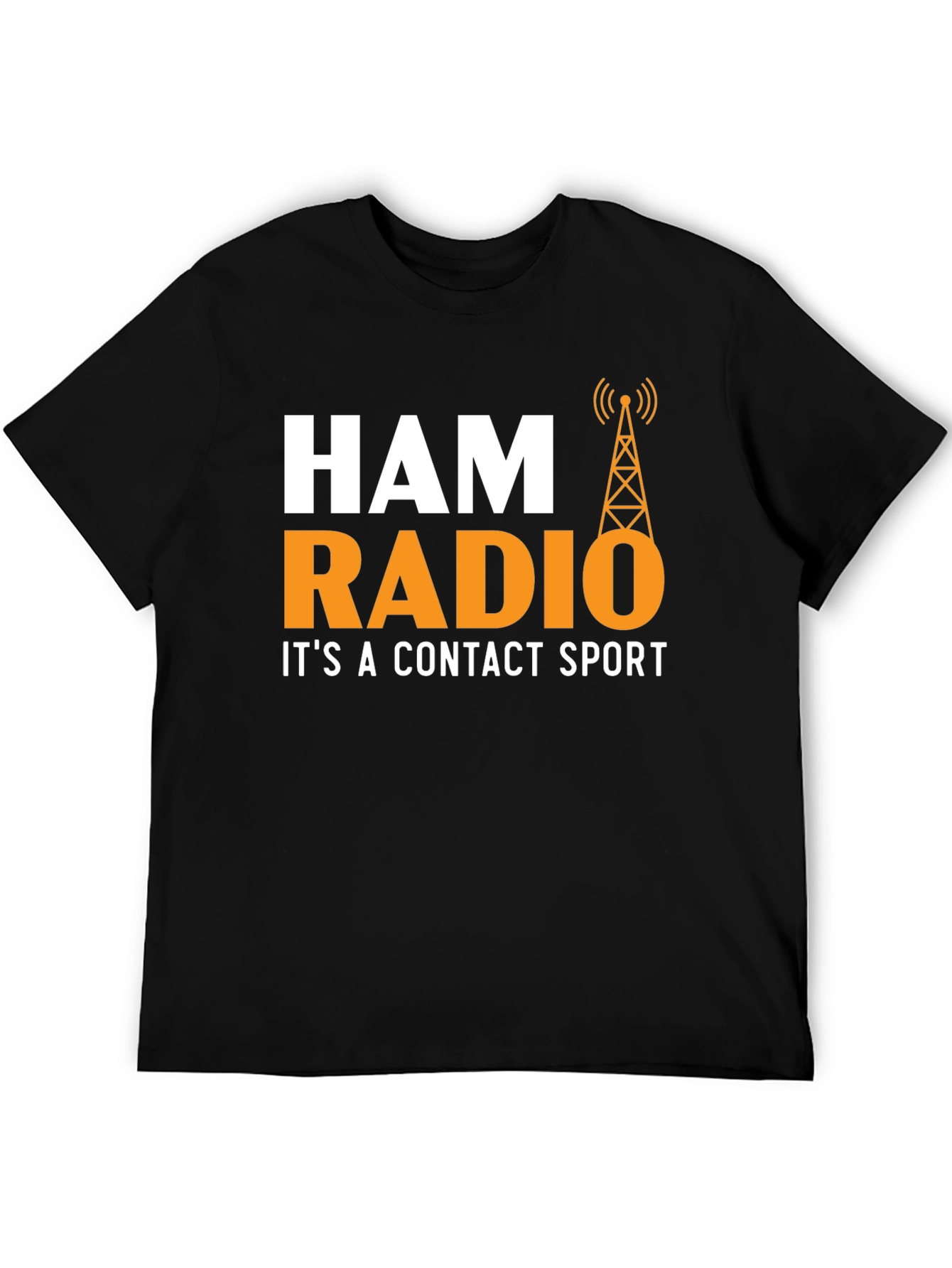 Ham Radio Contact Sport T-Shirt - Black