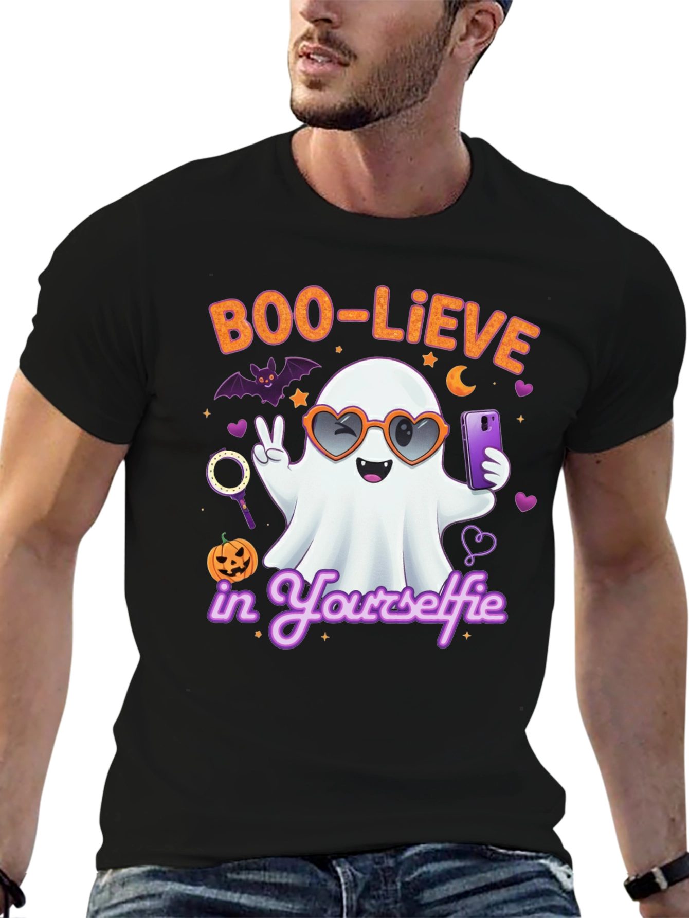 Boo-Lieve in Yourself Halloween Graphic Tee