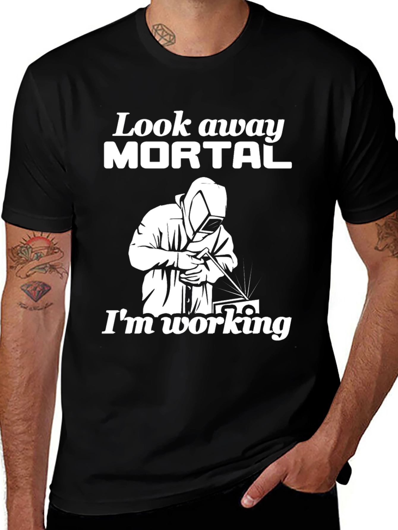Look Away Mortal Welder T-Shirt